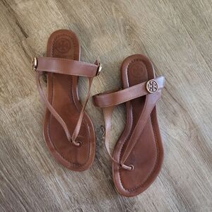 Tory Burch Brown Minnie Convertible Sandals